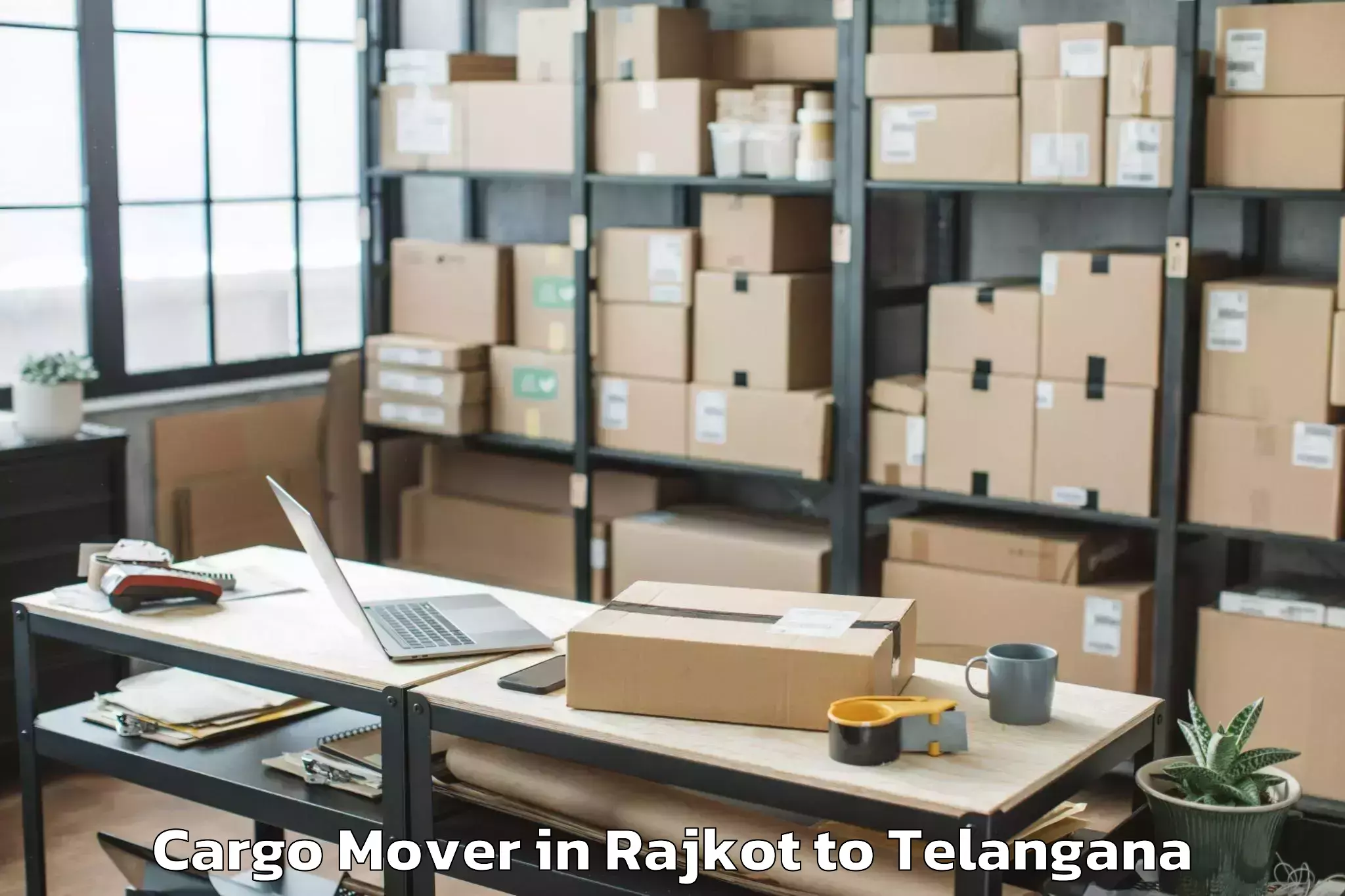 Book Rajkot to Tandur Cargo Mover